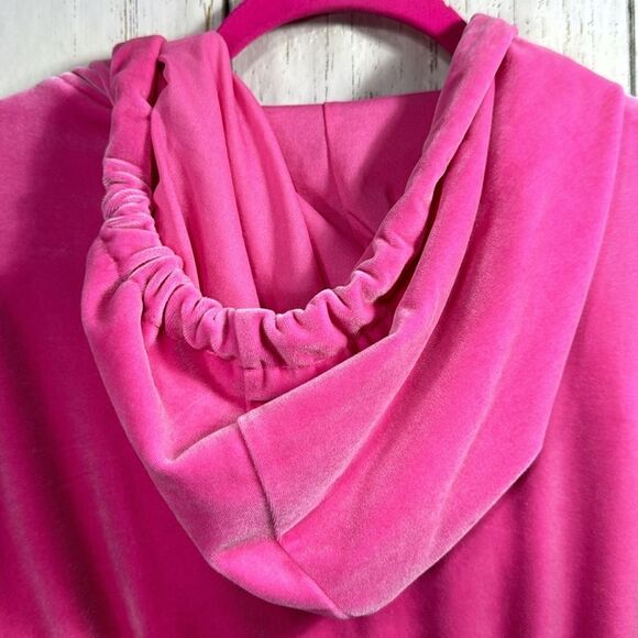 Hello Kitty x Forever 21 Pink Velour Cropped Zip Hoodie Y2K Streetwear Cozy - Picture 13 of 16